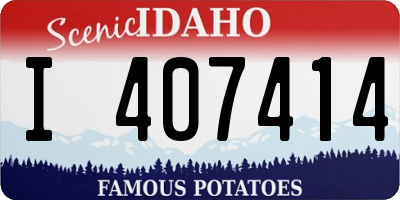 ID license plate I407414