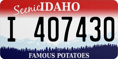 ID license plate I407430