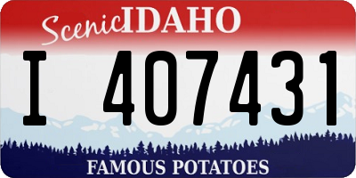 ID license plate I407431