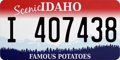 ID license plate I407438