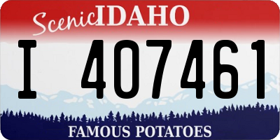 ID license plate I407461