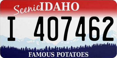 ID license plate I407462