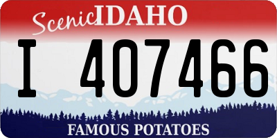 ID license plate I407466