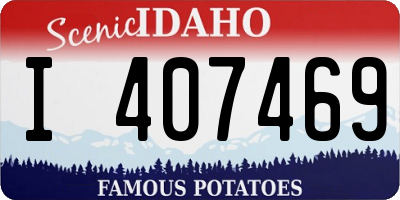 ID license plate I407469