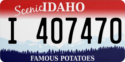 ID license plate I407470