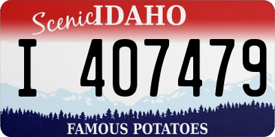 ID license plate I407479