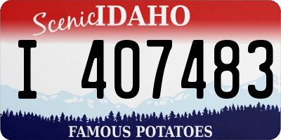 ID license plate I407483