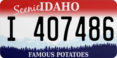 ID license plate I407486