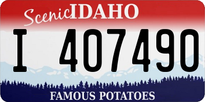 ID license plate I407490