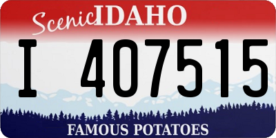 ID license plate I407515