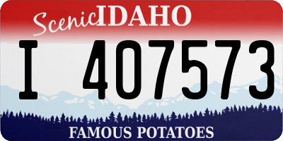 ID license plate I407573