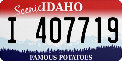 ID license plate I407719
