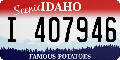 ID license plate I407946