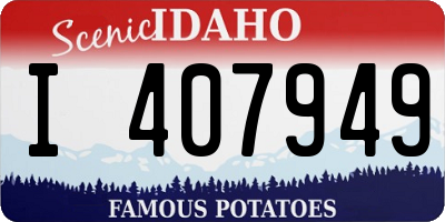 ID license plate I407949