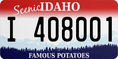 ID license plate I408001
