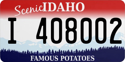 ID license plate I408002