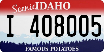 ID license plate I408005