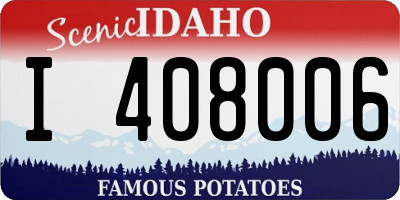 ID license plate I408006