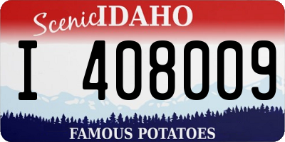 ID license plate I408009