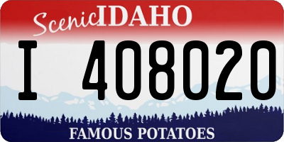 ID license plate I408020