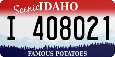 ID license plate I408021