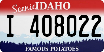 ID license plate I408022