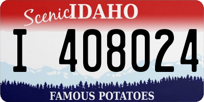 ID license plate I408024