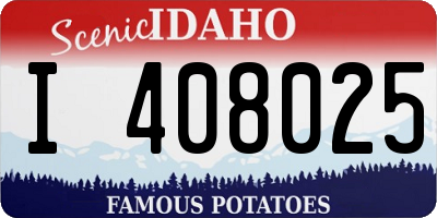 ID license plate I408025
