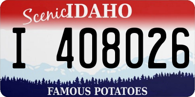 ID license plate I408026