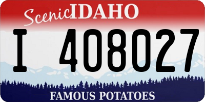 ID license plate I408027