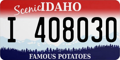 ID license plate I408030
