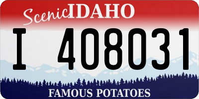ID license plate I408031