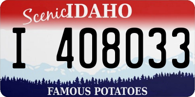 ID license plate I408033