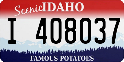 ID license plate I408037