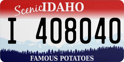 ID license plate I408040
