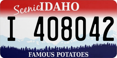 ID license plate I408042