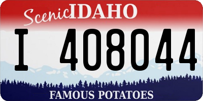 ID license plate I408044