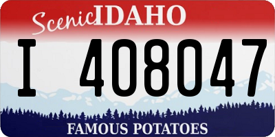 ID license plate I408047
