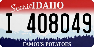 ID license plate I408049