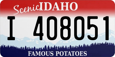ID license plate I408051