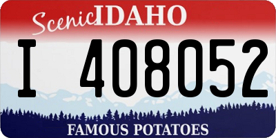 ID license plate I408052