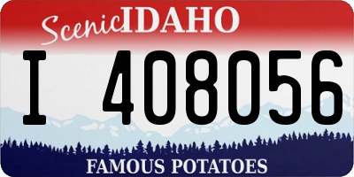 ID license plate I408056