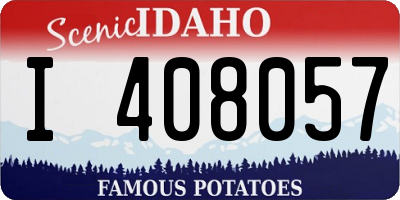 ID license plate I408057
