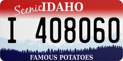 ID license plate I408060