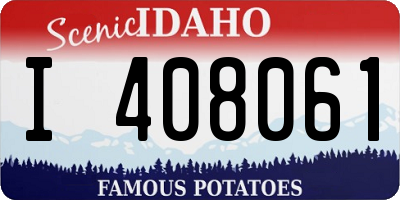 ID license plate I408061