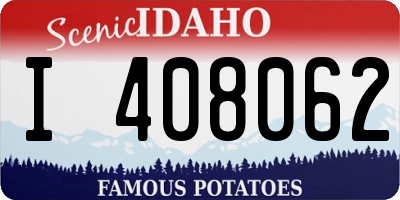 ID license plate I408062