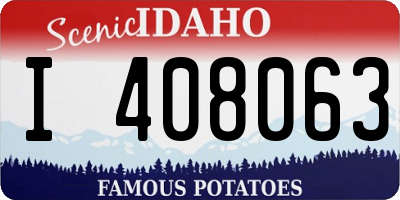 ID license plate I408063