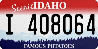 ID license plate I408064