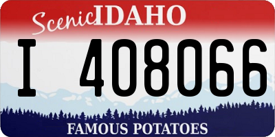 ID license plate I408066