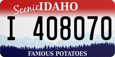 ID license plate I408070